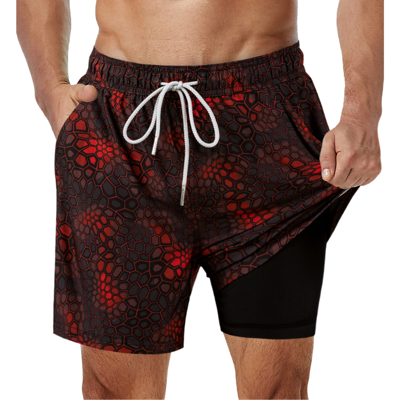Men's 2-in-1 swimming shorts