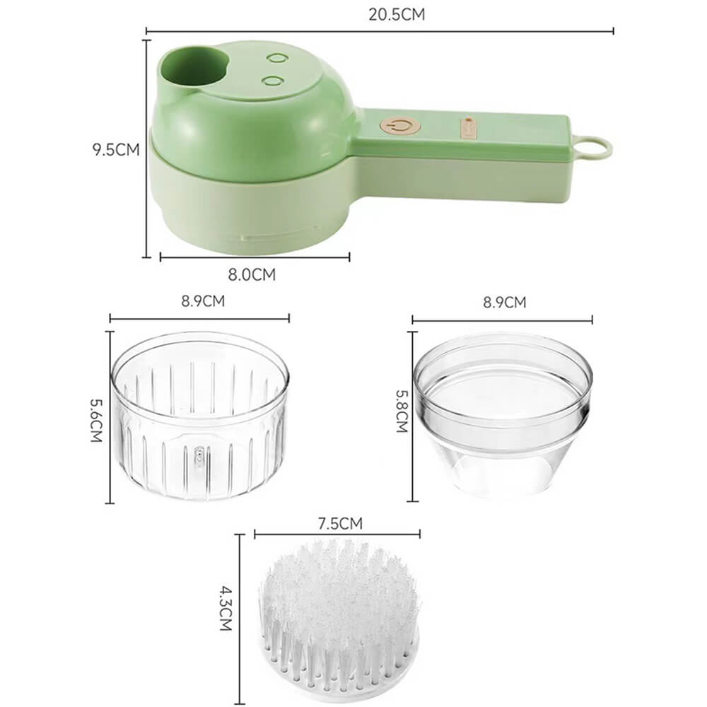 4-in-1 electric kitchen slicer set
