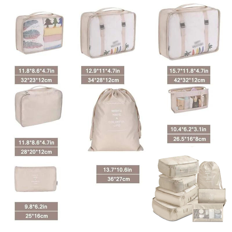 7-Piece Travel Organiser