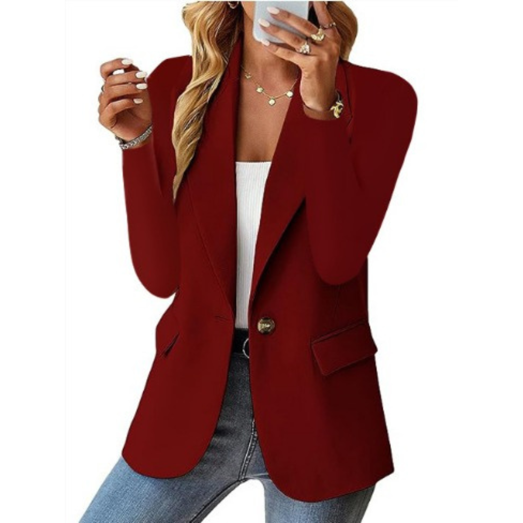 Black Blazer Ladies With Tailored Fit Soft Fabric