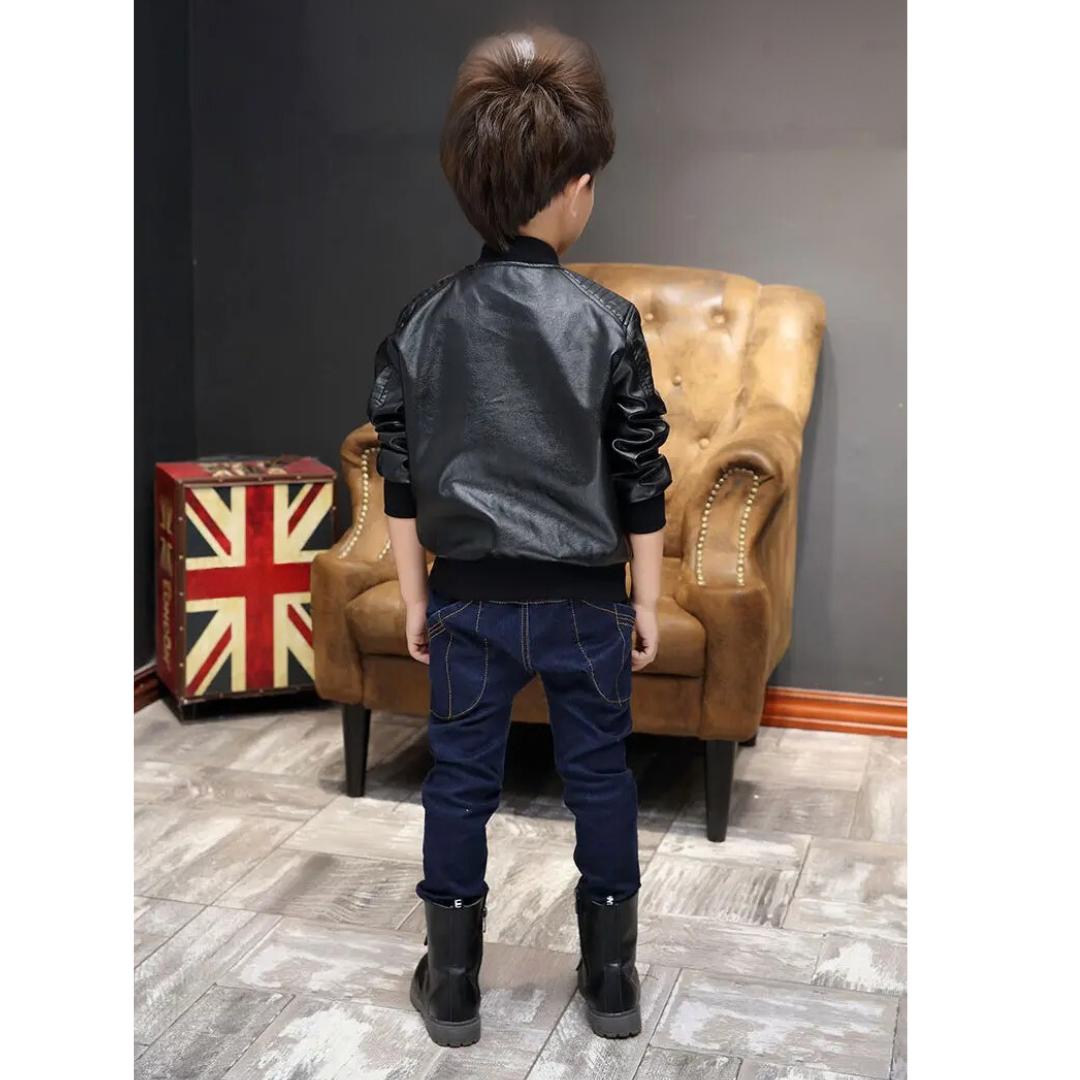 Children's leather style jacket