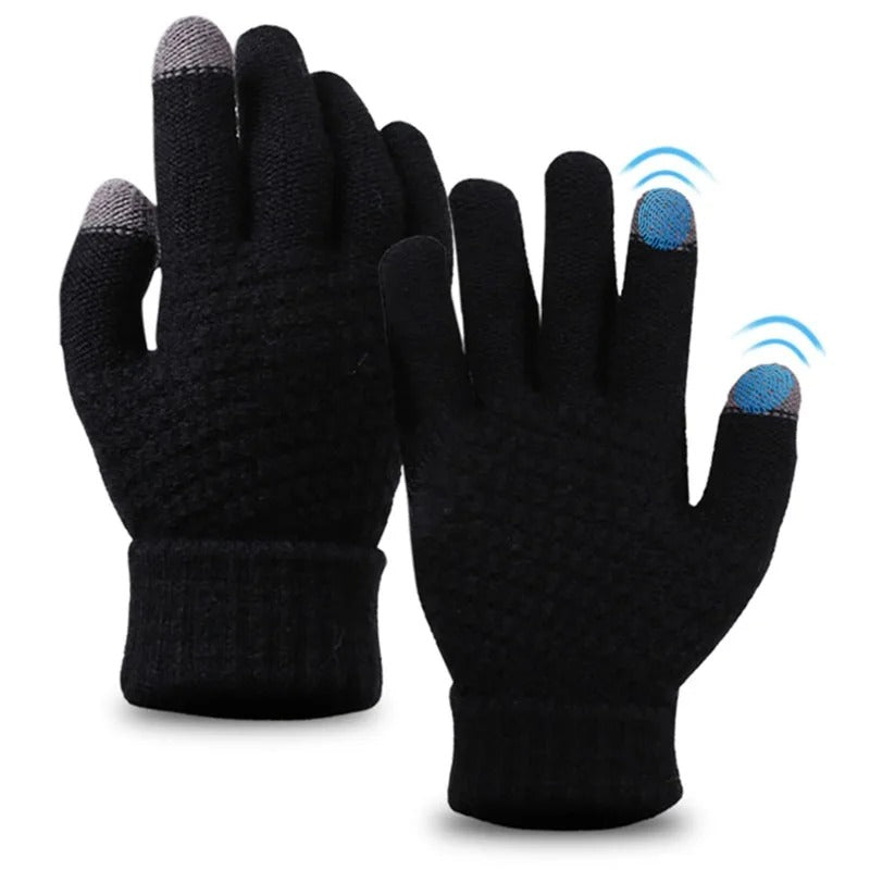 Classic Knitted Style Touchscreen Gloves