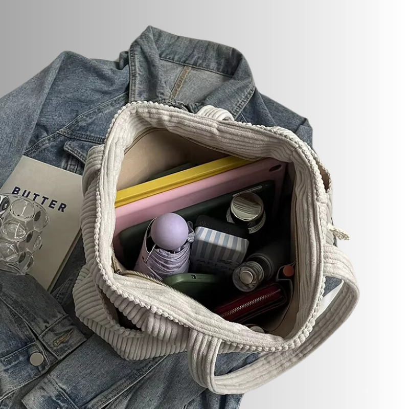 Ladies shoulder bag Corduroy Stylish and Practical