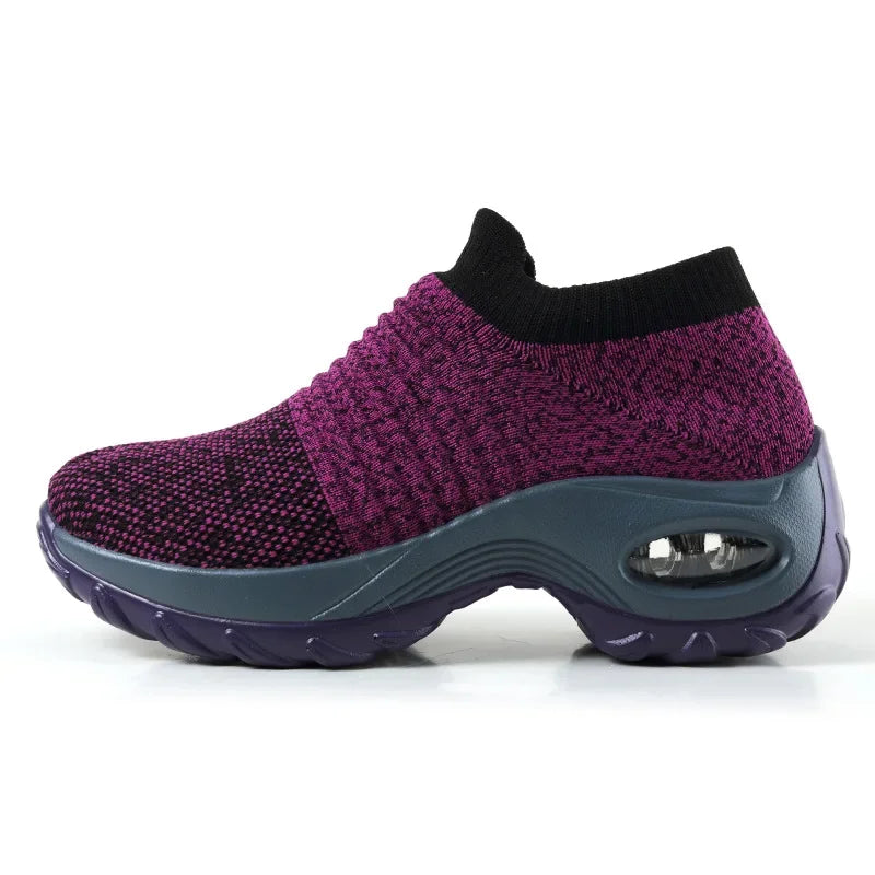 Women's Sneakers Platform Casual Breathable Textile