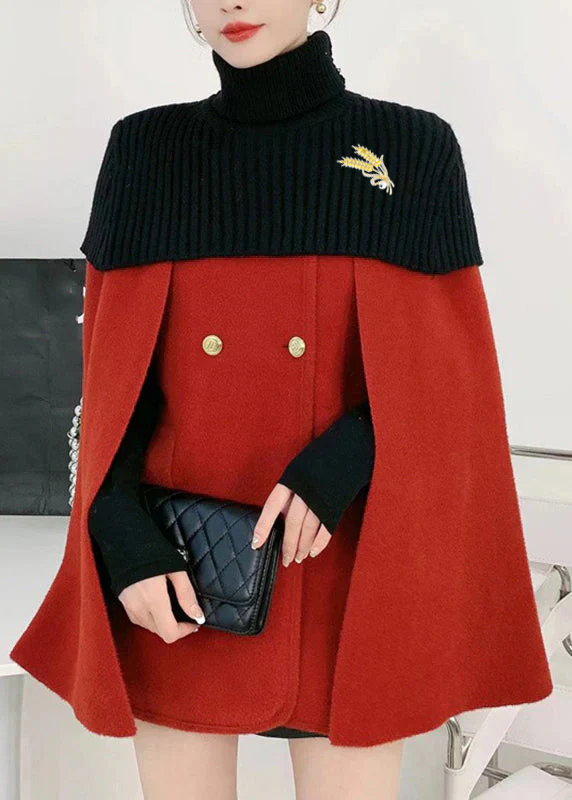 Women's Two Piece Set With Cape And Cloud Coats