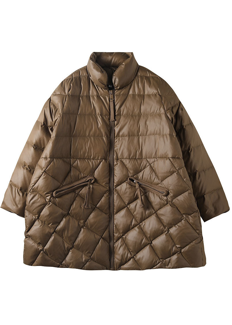 Women's Winter Down Coat with Zip Pockets