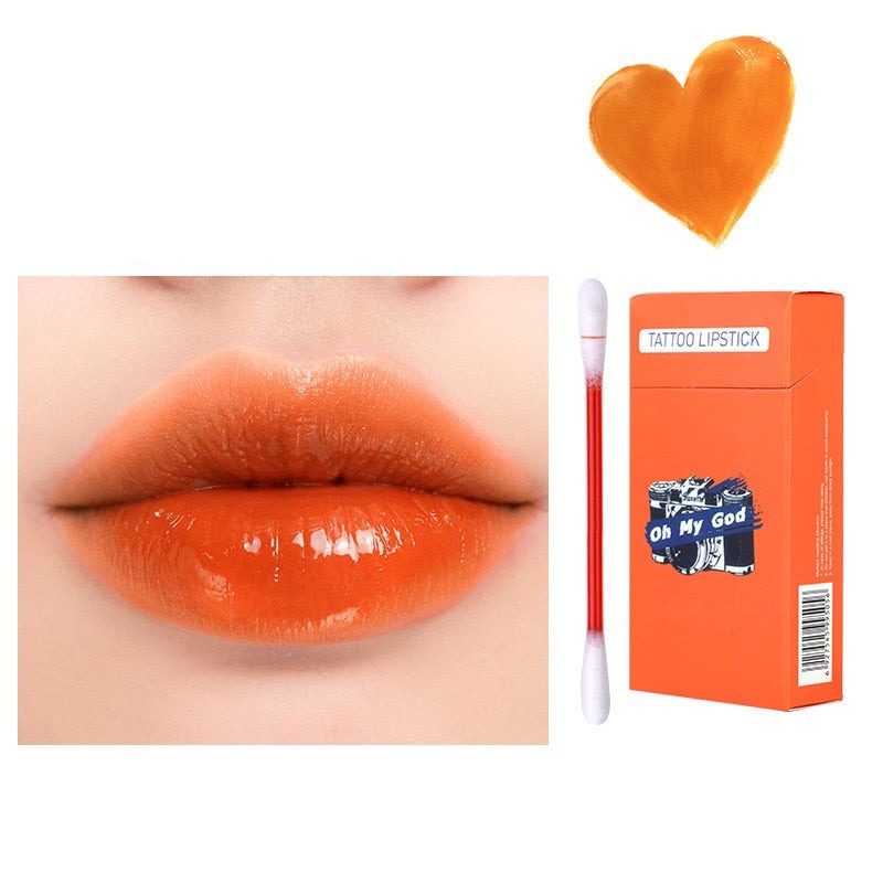 Cotton swab lipstick