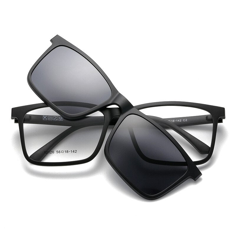 Sunglasses with multiple clips