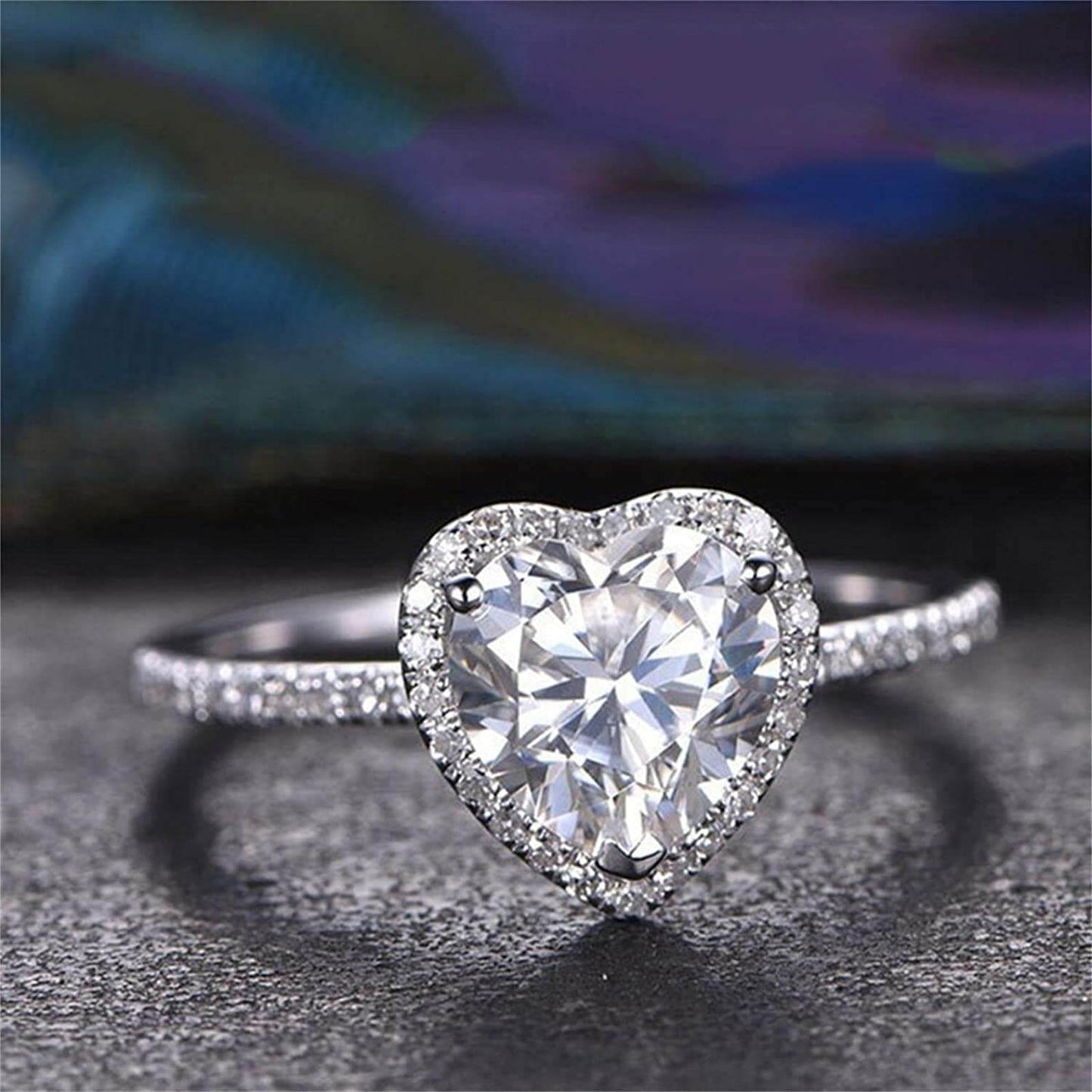 Heart Cubic Zirconia Ring