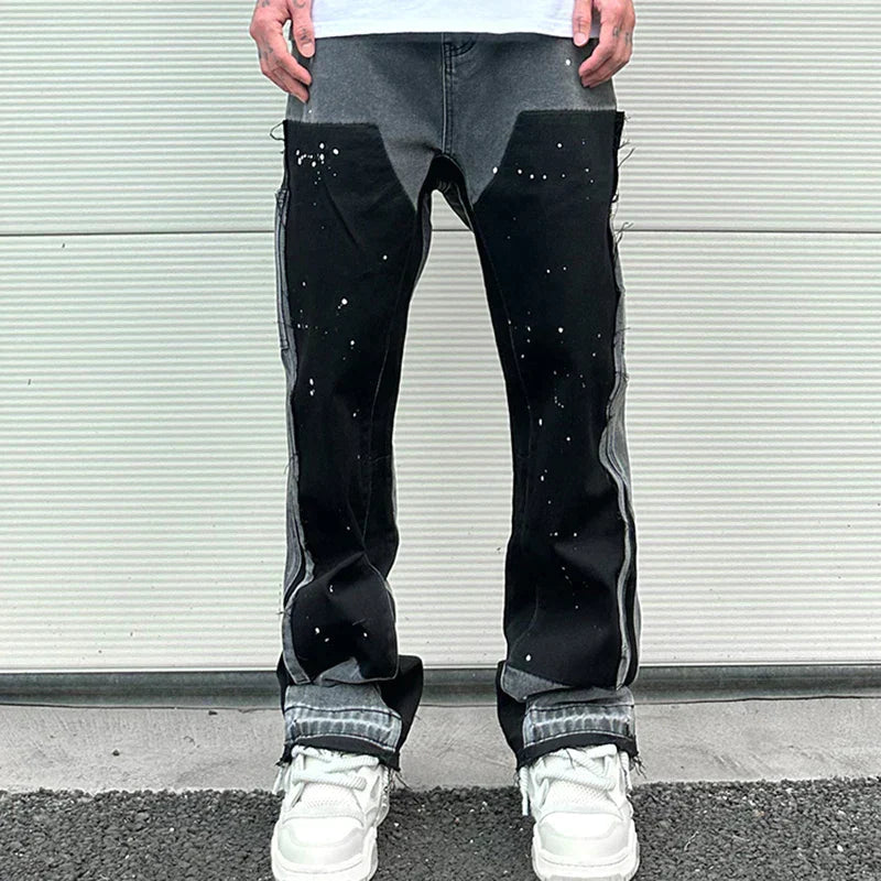 Men's Flared Jeans Retro Denim