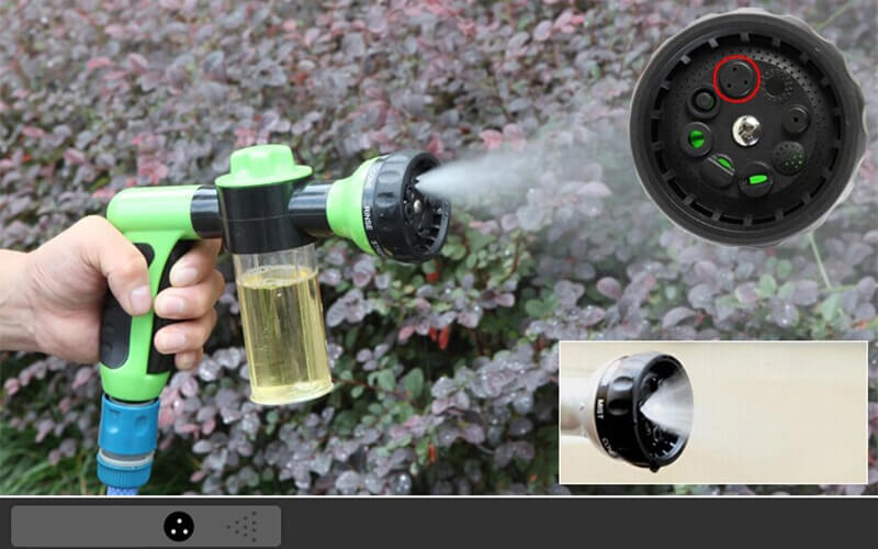 High-pressure foam gun cleaner