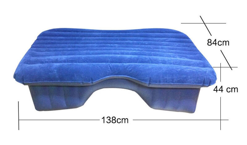 Inflatable car rear seat mattress