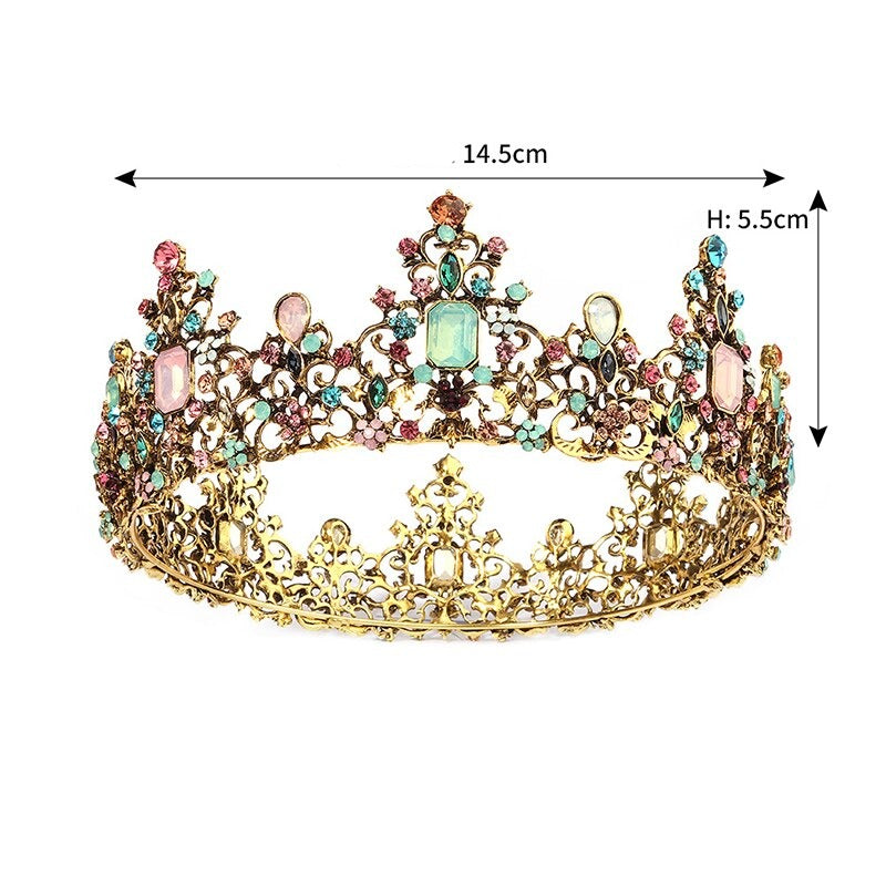 Jeweled Baroque Queen's Crown
