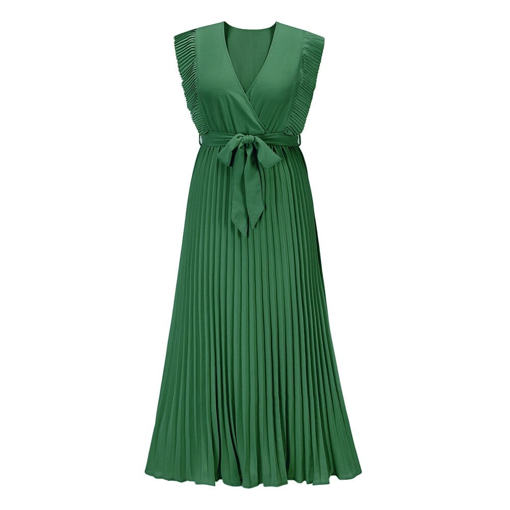Ladies Dress V-Neck Bohemian Style Soft Breathable