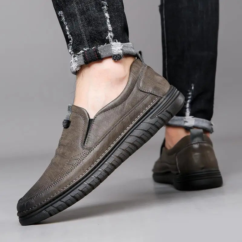 Leather Style Entry Men's Shoes Loafers