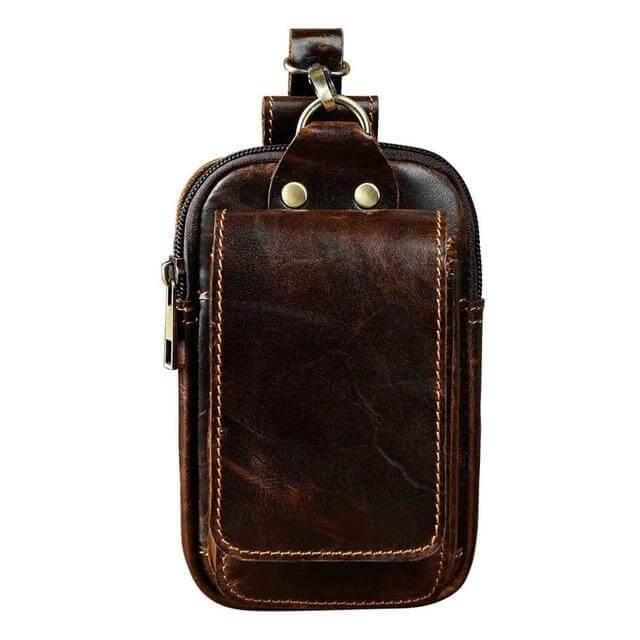 Leather Style Men's Waist Bag