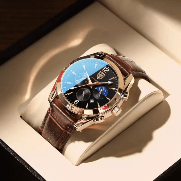 Leather Wristwatch for Men