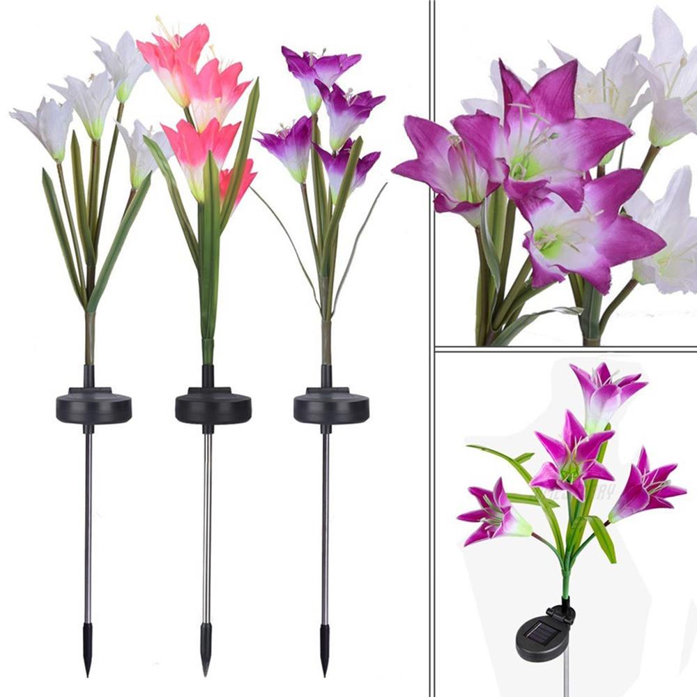 Lily Solar Garden Pole Light