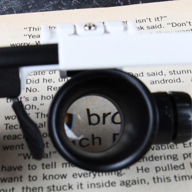 Magnifying Glasses With Adjustable Illumination For Precision Work Plastic