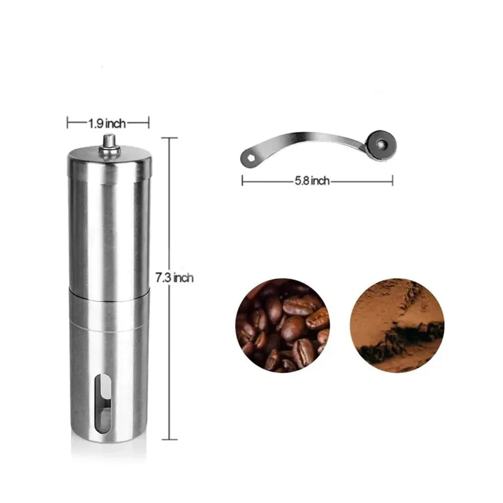 Manual stainless coffee grinder