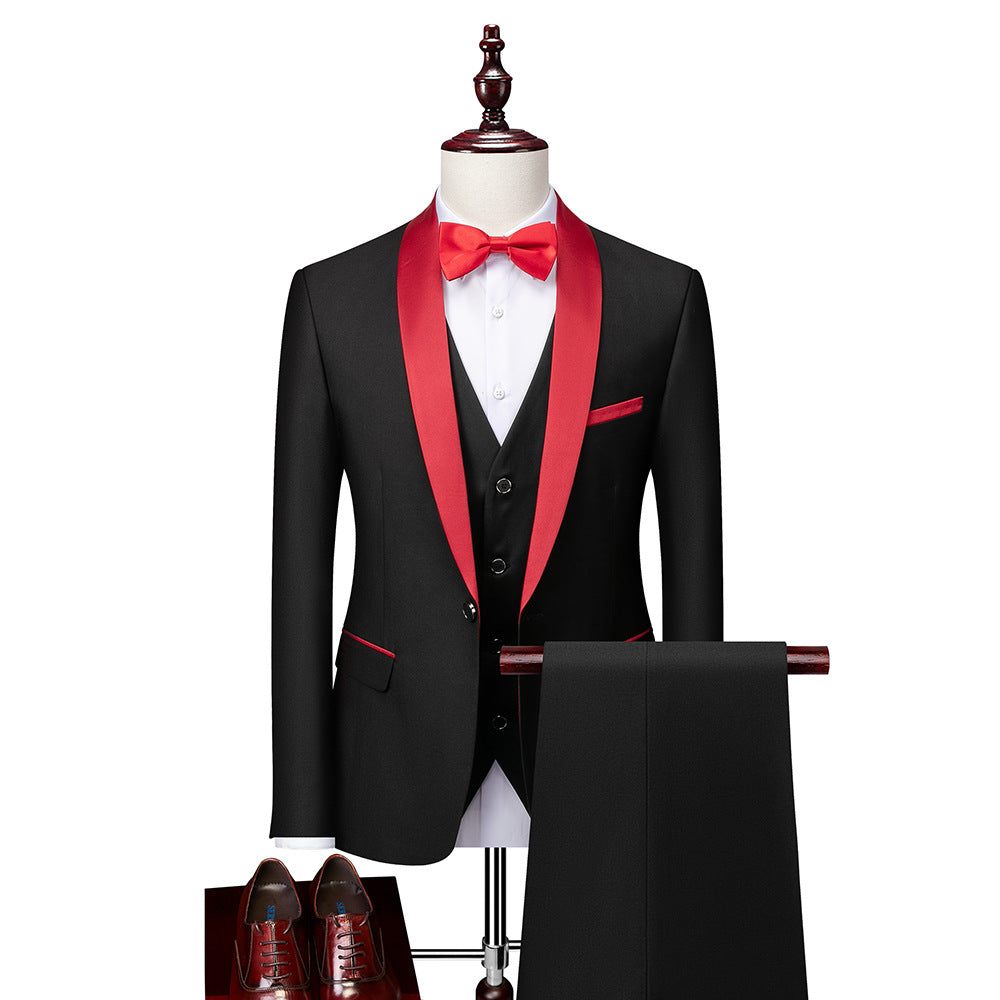 Men's 3-piece Suit Slim Fit Blazer, Vest Pants