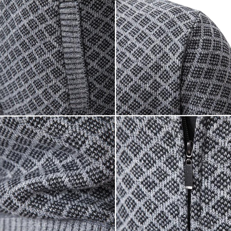 Men's Cardigan Jacquard Stylish Comfortable Material
