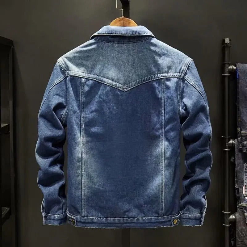 Men's Denim Jacket With Fleece Lining
