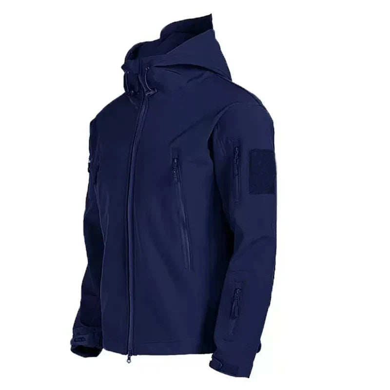 Men's Fleece Jacket Waterproof for Outdoor Activities with Fleece Lining