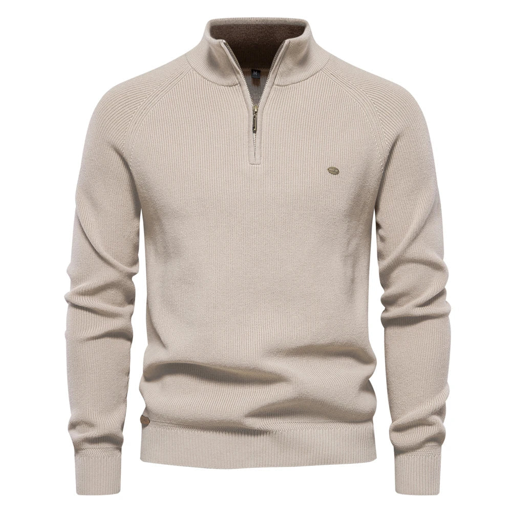 Men's Half Zip Sweater Casual Style Modern Fit
