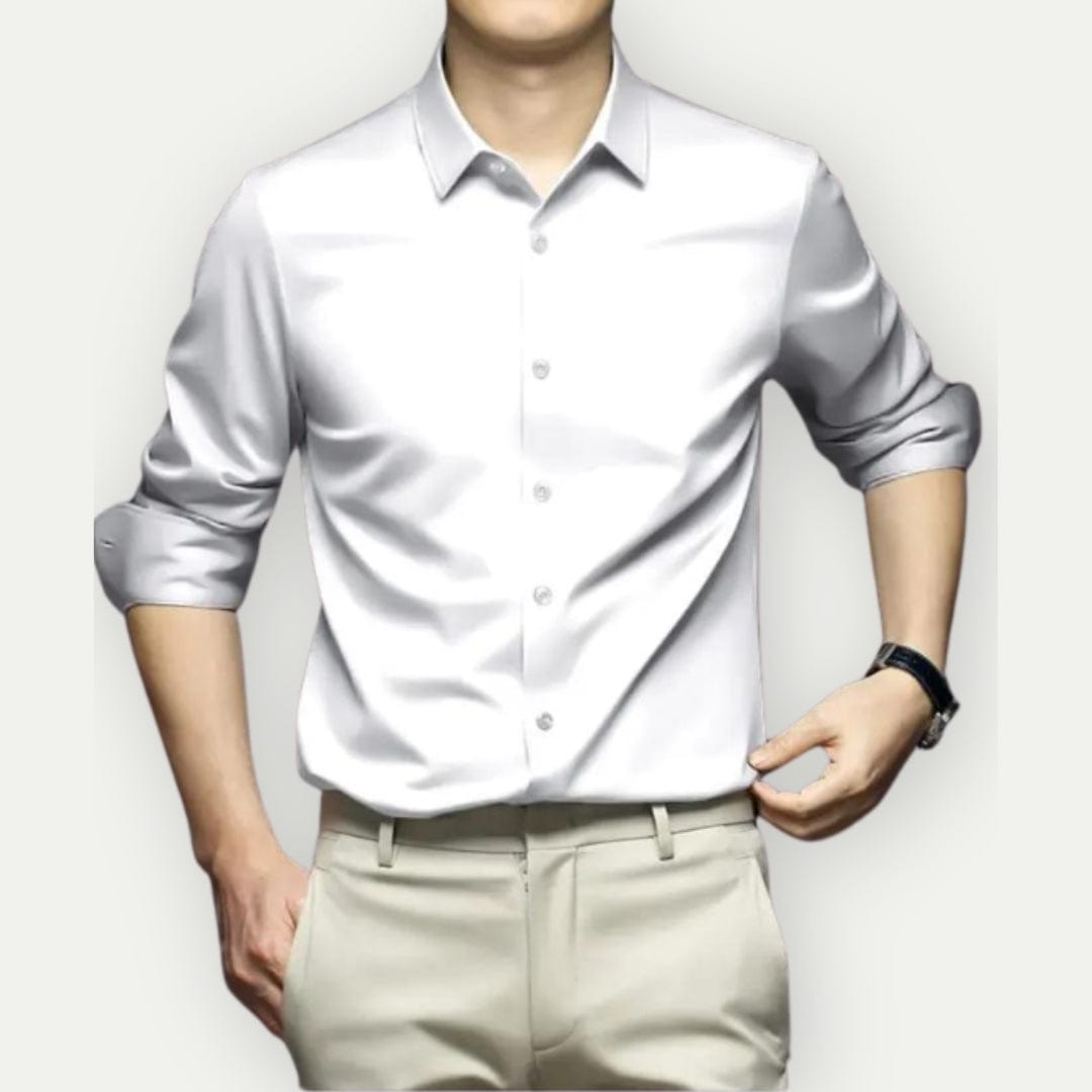 Men's Shirt Slim Fit Wrinkle-Free Breathable