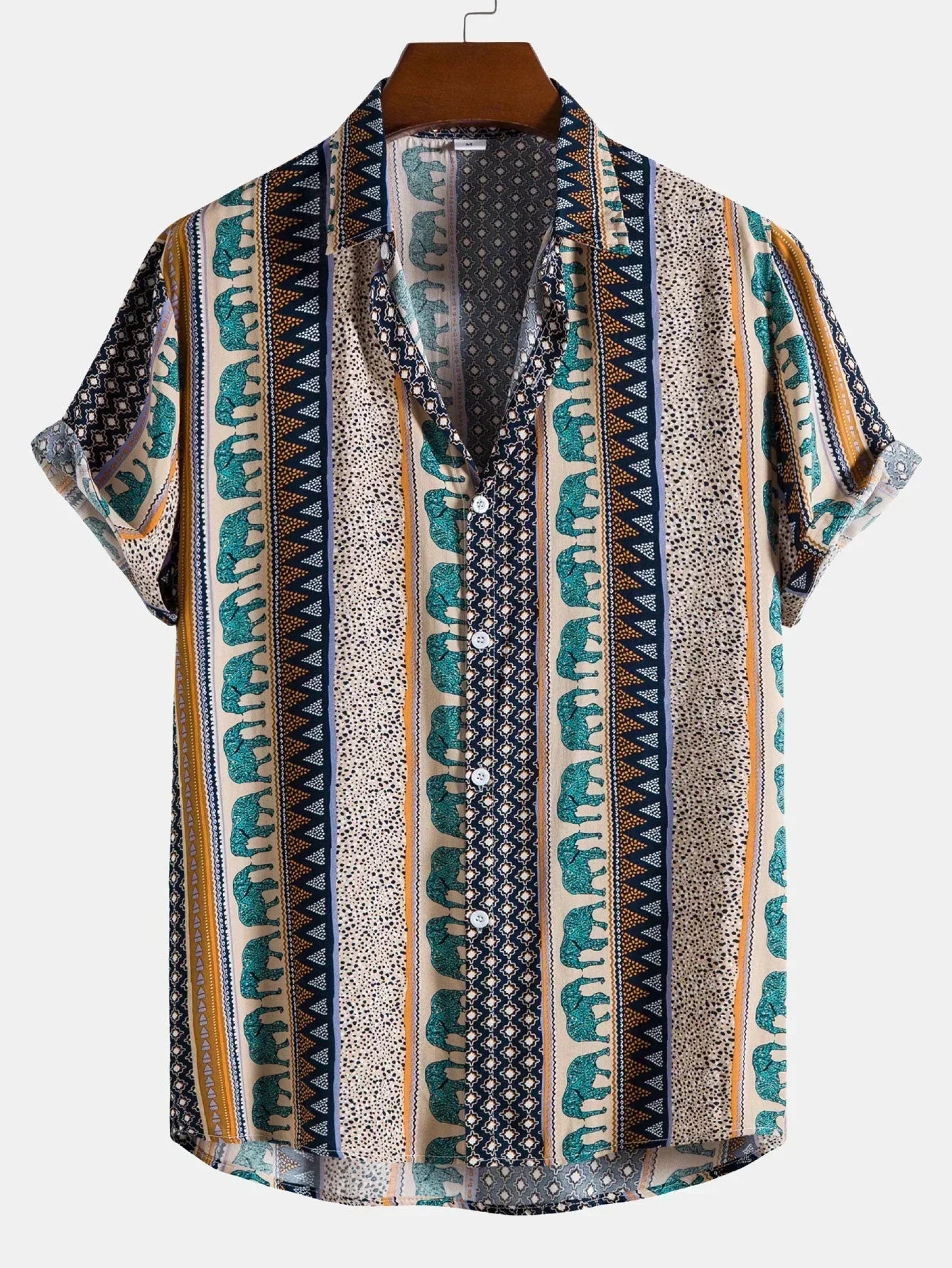 Men's T Shirt Vintage Look Casual Cotton for Summer