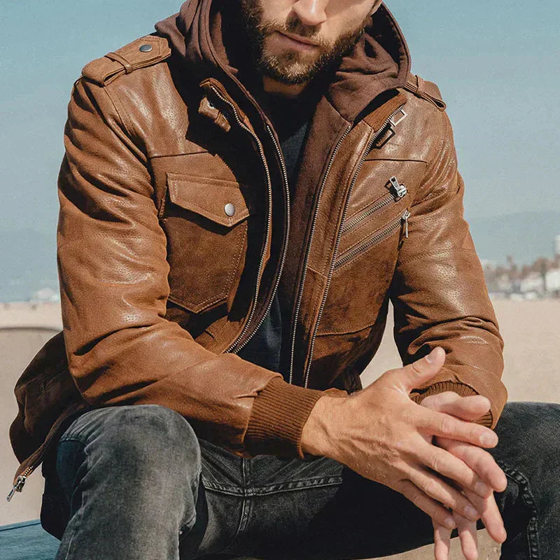 Men's Winter Coat With Hood Modern Design