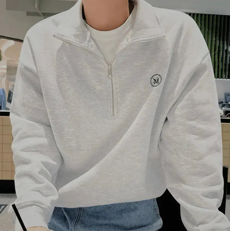 Men's Zip Up Shirt Casual