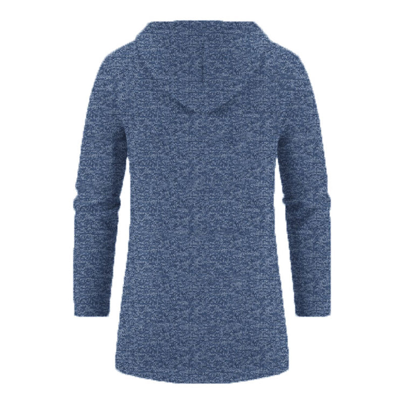 Men's long-sleeved zipped hoodies