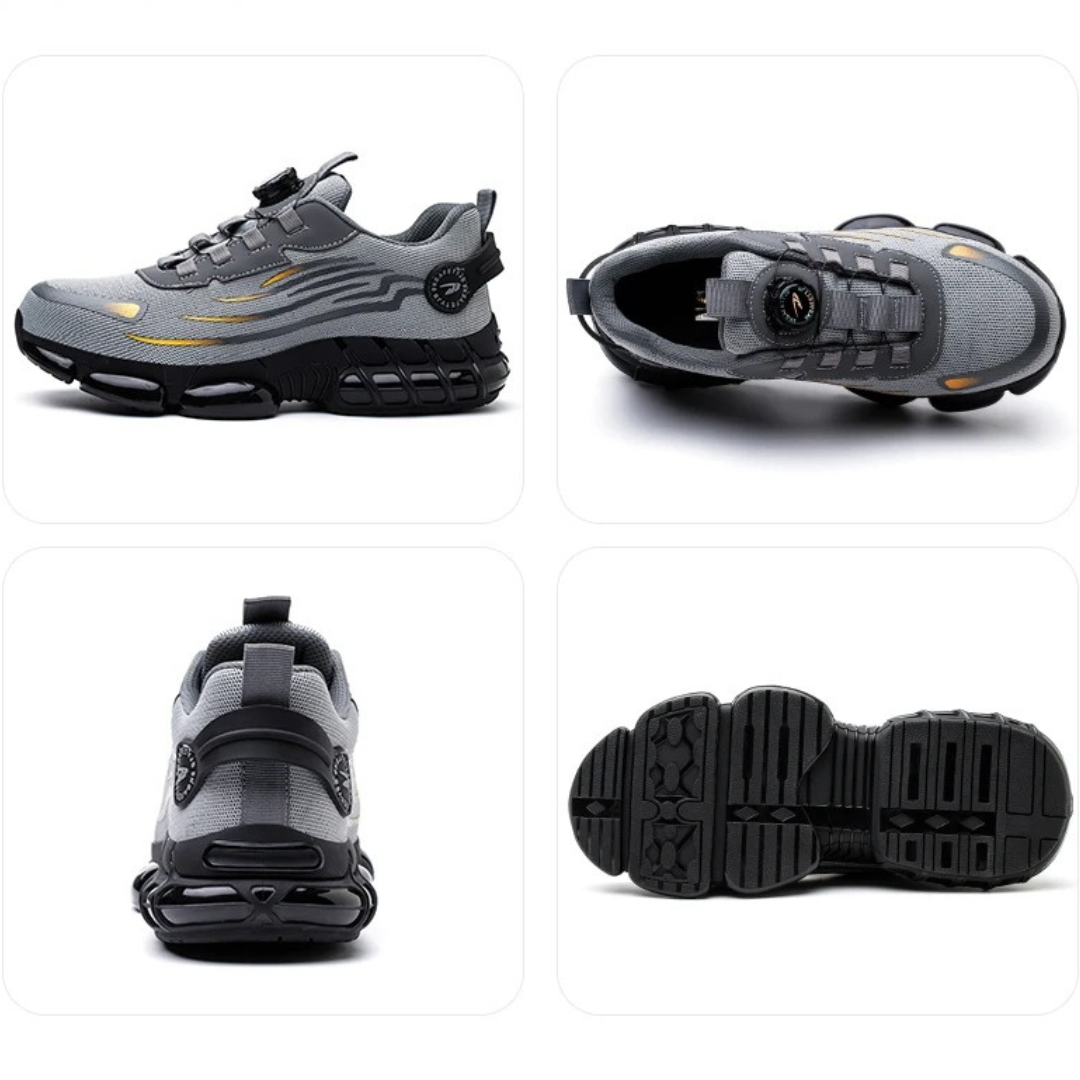 Men's safety shoes with steel toecap and non-slip soles