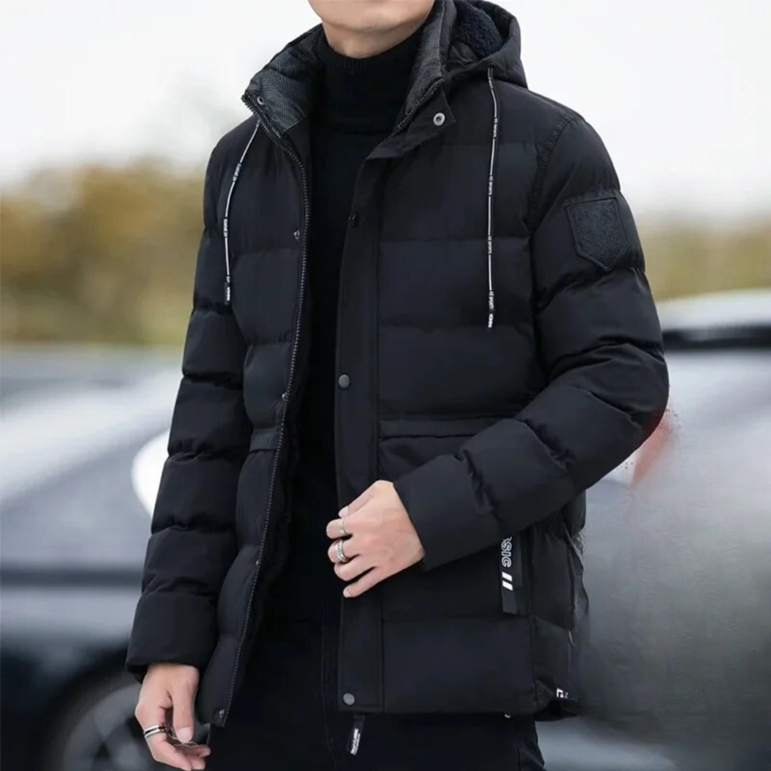 Men's thermal hooded winter jacket