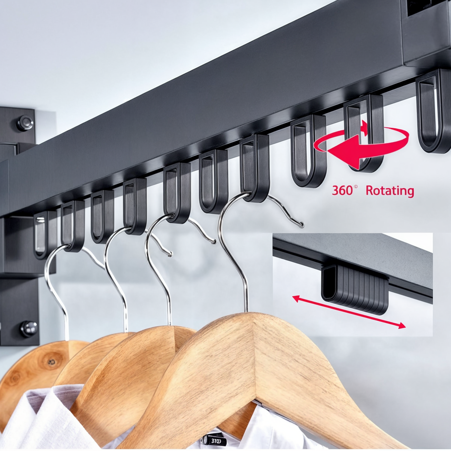 Retractable drying rack for clothes