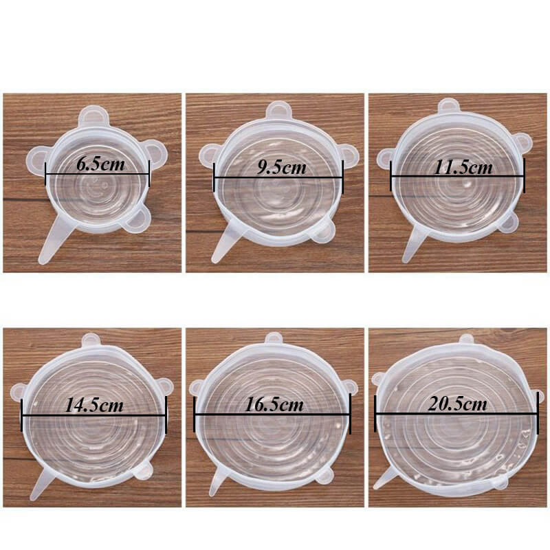 Reusable Food Lids (6 or 12 piece set)