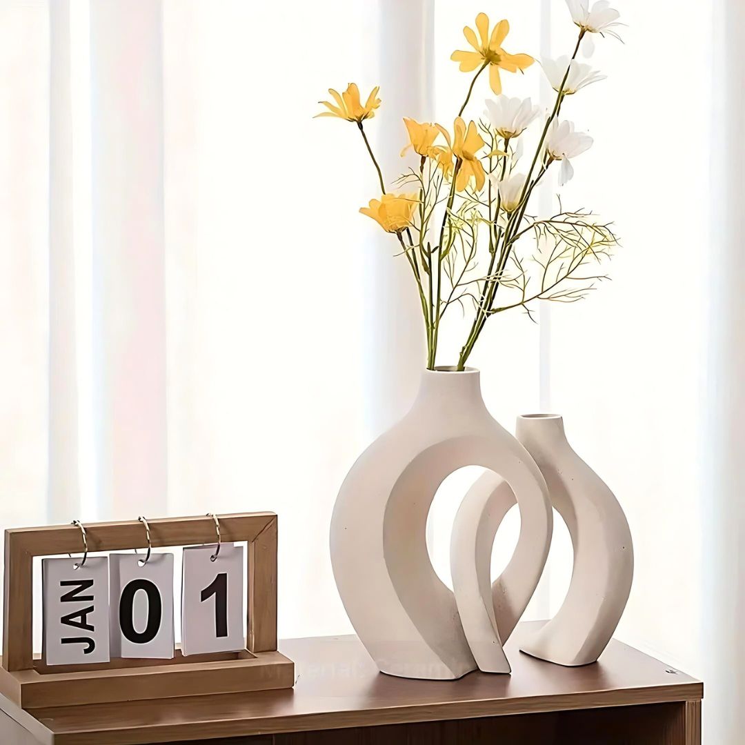 Set of Abstract Vases Ceramic Modern Designs