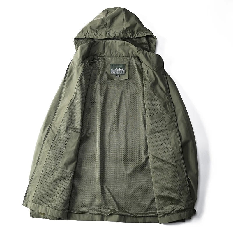 Tactical windbreaker jacket for men