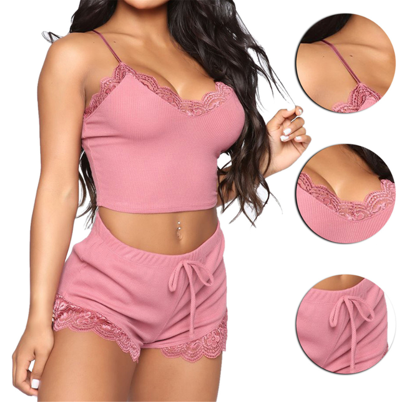 Two-piece sleeveless sleepwear