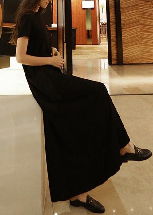 Women's Maxi Dress Cotton Tunic with Pockets