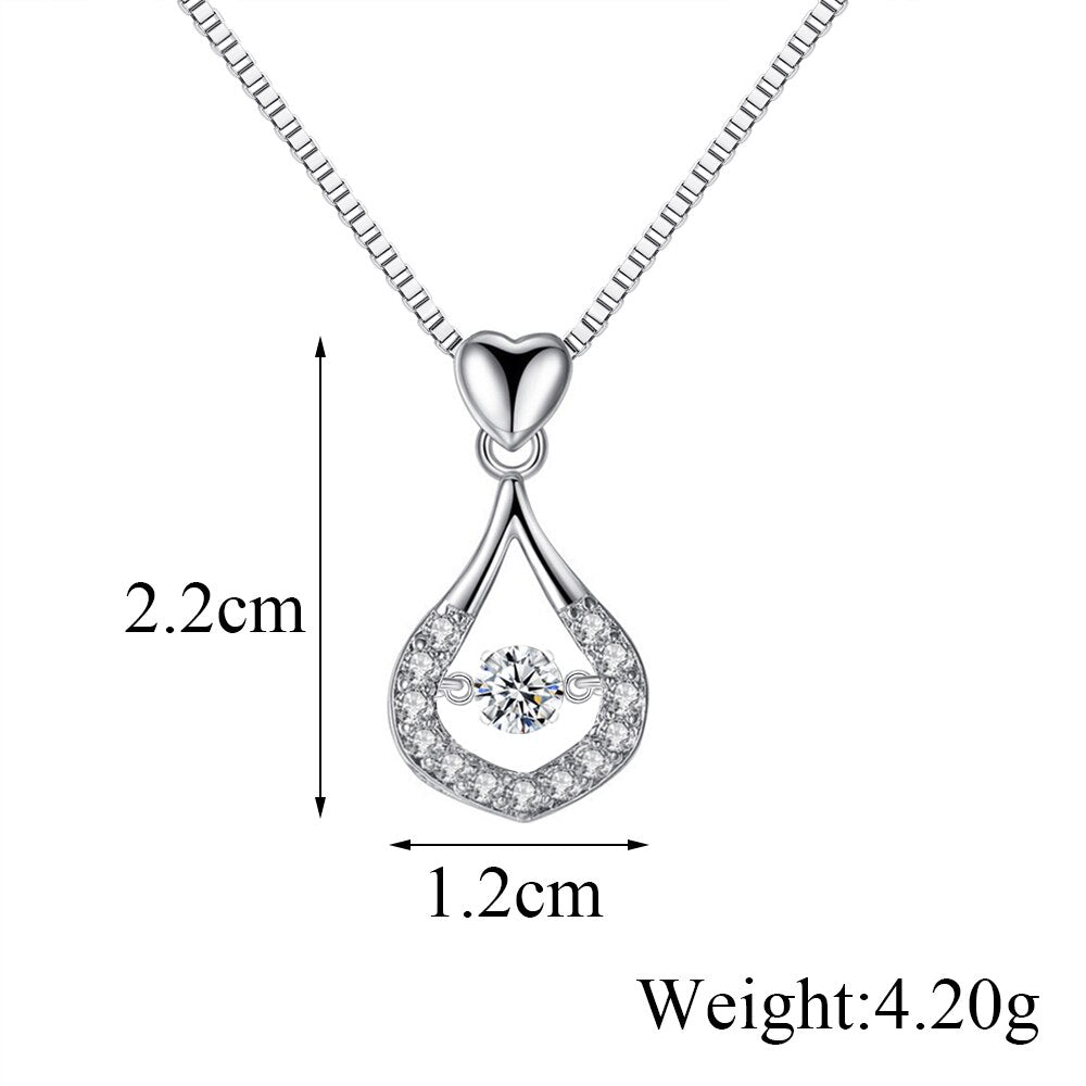 Waterdrop Crystal Pendant Necklace