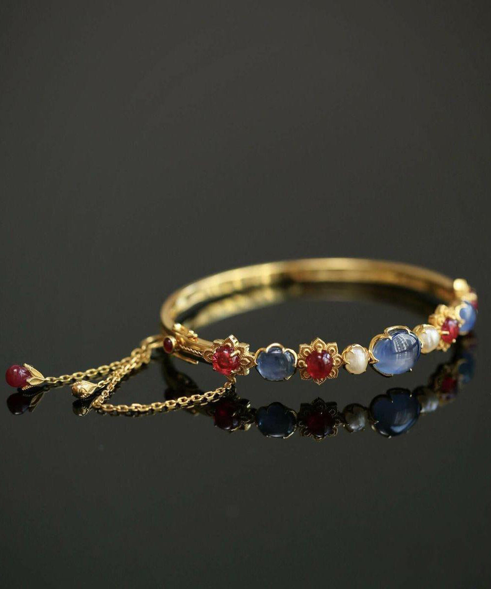 Women's Bangle Pearl Crystal Accent 4