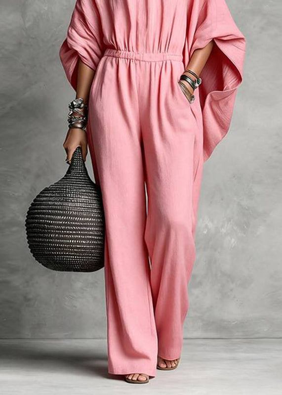 Women's Casual Jumpsuit High Waist Patchwork Style 4