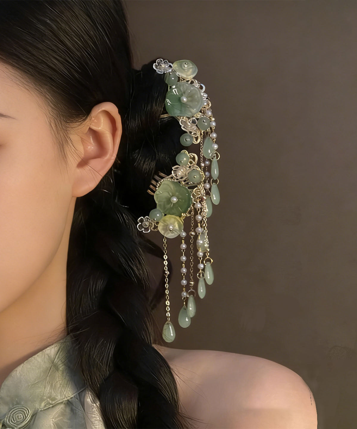 Women's Hairpin Floral Tassel Style 4