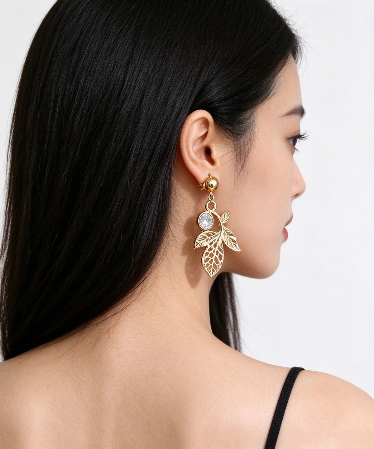 Women's Leaf Drop Earrings Hollow Design 4