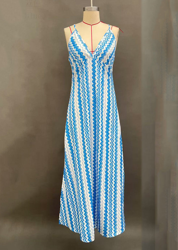 Women's Long Dress Bohemian Style Spaghetti Strap 4