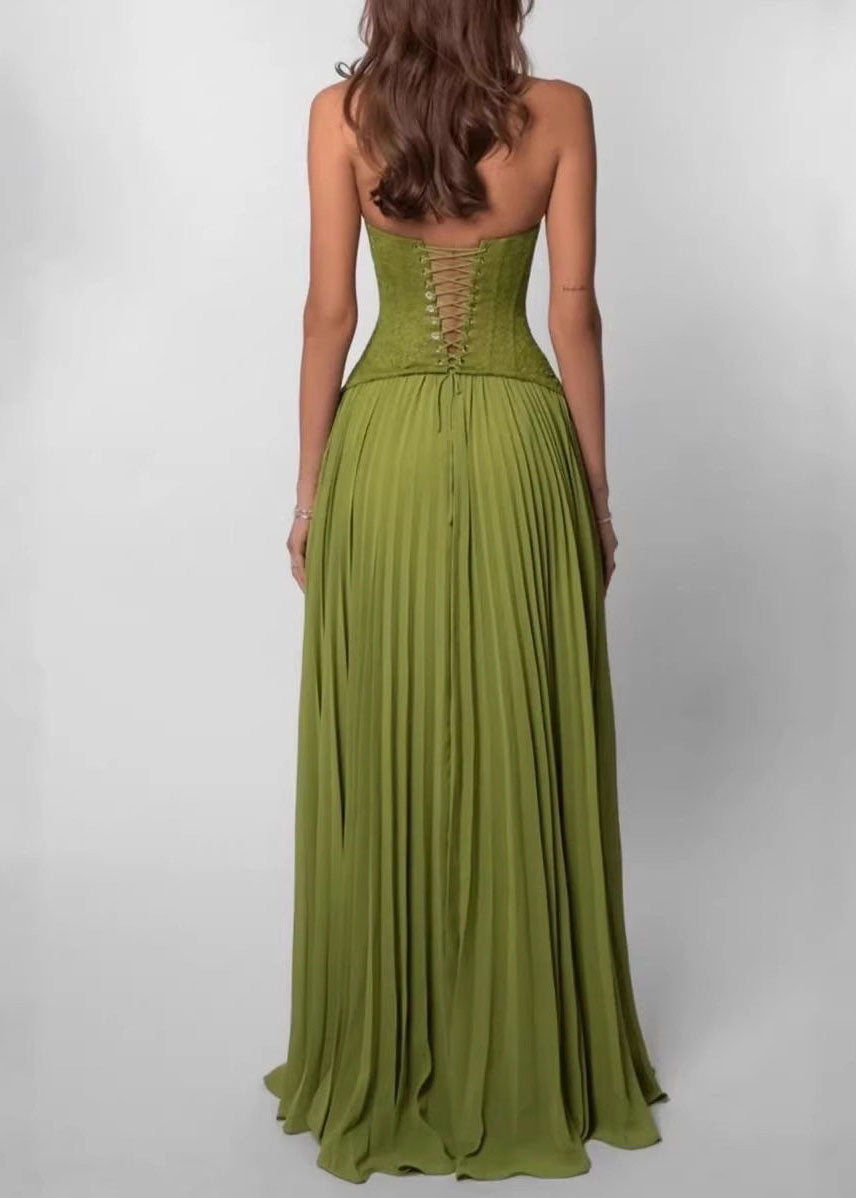 Women's Long Dress Halter Backless Cross Strap Sleeveless 4