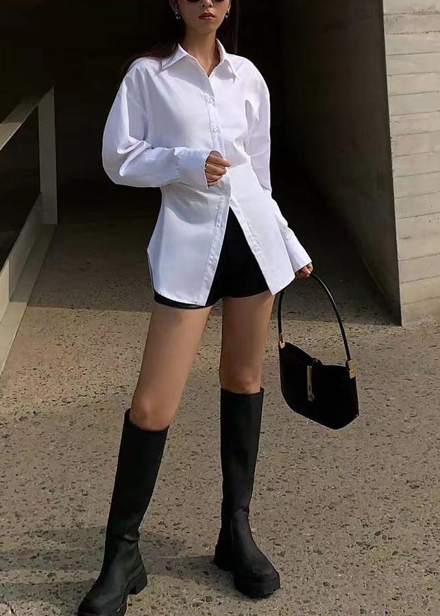 Women's Long Sleeve Blouse with Peter Pan Collar 4